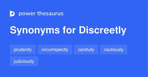 discreetly synonyms